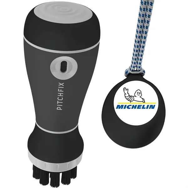 Golf club cleaner with a water spray, replaceable brush head, and... from ASI 57653 Gold Bond