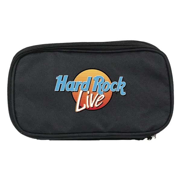 Cable organizer with dual compartments, loops, and a wrist strap.... from ASI 57653 Gold Bond