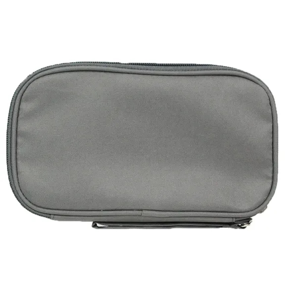 Cable organizer with dual compartments, loops, and a wrist strap.... from ASI 57653 Gold Bond