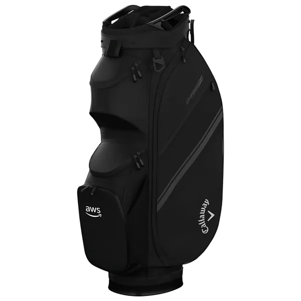35" x 10" golf bag with a 14-way top, 10 pockets,... from ASI 57653 Gold Bond