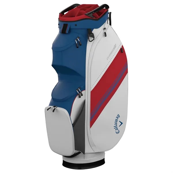 35" x 10" golf bag with a 14-way top, 10 pockets,... from ASI 57653 Gold Bond