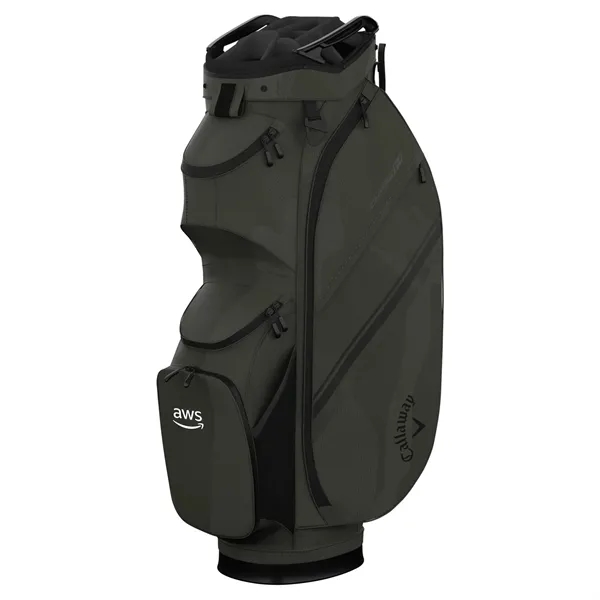 35" x 10" golf bag with a 14-way top, 10 pockets,... from ASI 57653 Gold Bond