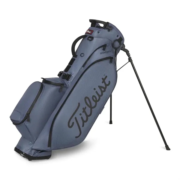 Golf bag stand with waterproof performance, apparel pocket, double strap, and... from ASI 57653 Gold Bond