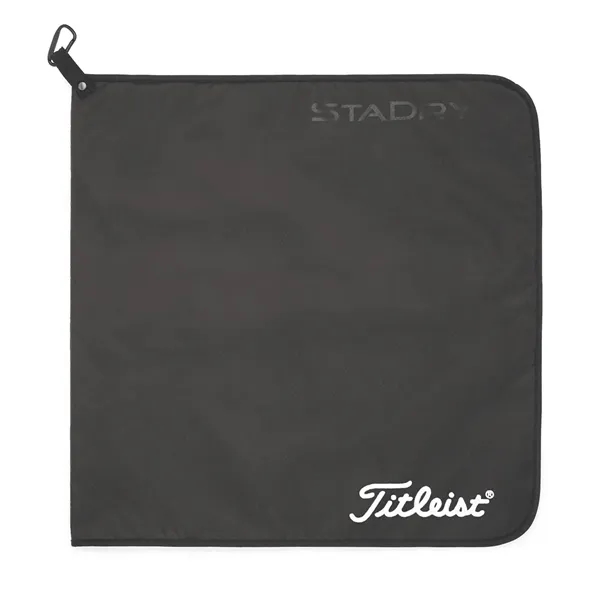 Golf towel with waterproof protection, microfiber interior, and a clip.... from ASI 57653 Gold Bond