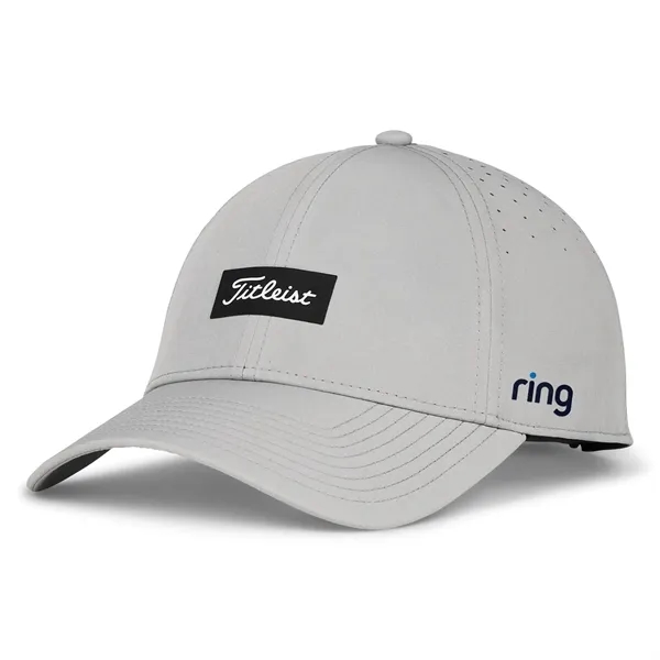 Golf cap with perforated panels, sweatband, moisture-wicking performance, and hook and... from ASI 57653 Gold Bond