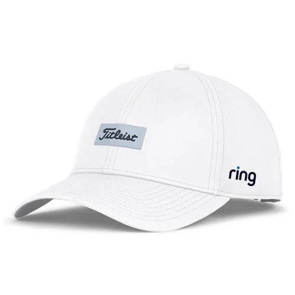 Golf cap with perforated panels, sweatband, moisture-wicking performance, and hook and... from ASI 57653 Gold Bond
