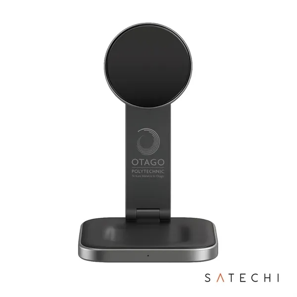 The SATECHI® 3-in-1 Qi2 Wireless Charging Stand, Type A,C,G Plugs. Keep... from ASI 84592 St Regis Group