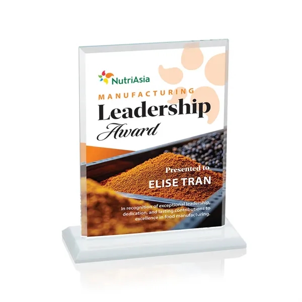 The Vitalia VividPrint™ Award is framed by beveled edges and mounted... from ASI 84592 St Regis Group / St Regis