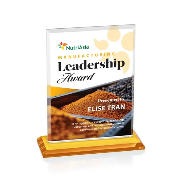 The Vitalia VividPrint™ Award is framed by beveled edges and mounted... from ASI 84592 St Regis Group / St Regis