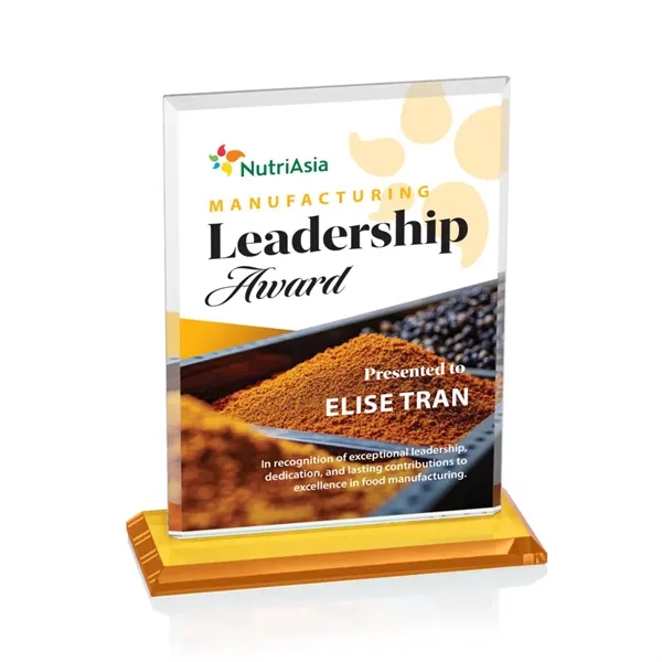 The Vitalia VividPrint™ Award is framed by beveled edges and mounted... from ASI 84592 St Regis Group / St Regis