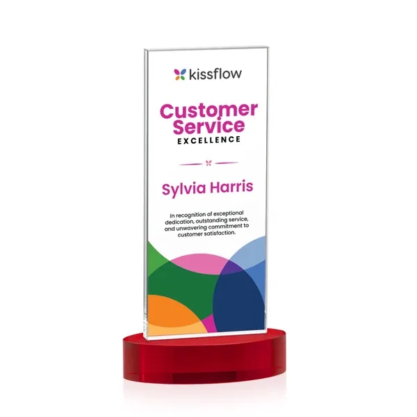 Heathrow VividPrint™ Award on Alberton Base - Red... from ASI 84592 St Regis Group / St Regis