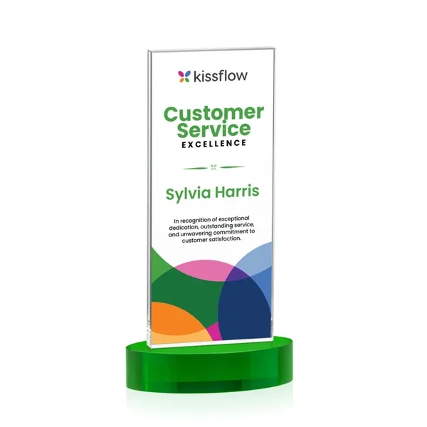 Heathrow VividPrint™ Award on Alberton Base - Green... from ASI 84592 St Regis Group / St Regis