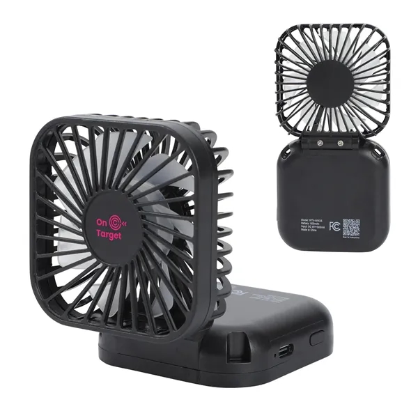 Mini Folding Rechargeable Fan with Lanyard... from ASI 36730 Ariel Premium Supply Inc