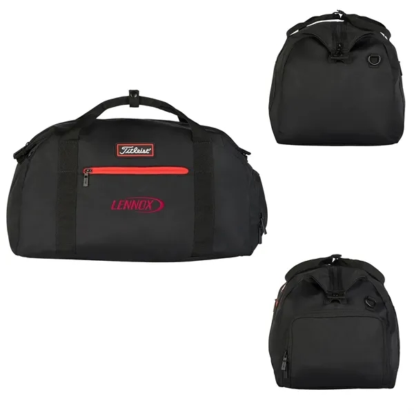 11" x 19" x 11" duffel bag with handles, snap closure,... from ASI 57653 Gold Bond