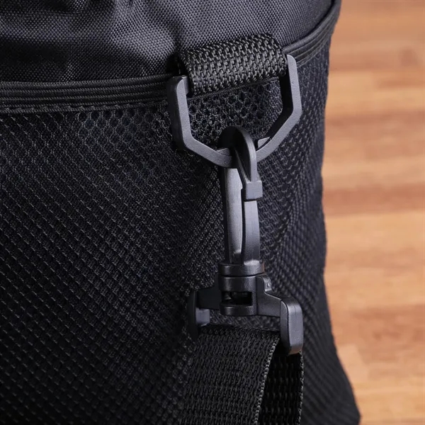 An rPET cooler with a leak-resistant liner, heavy-duty zippers, and versatile... from ASI 61966 HPG / Best Promotions USA