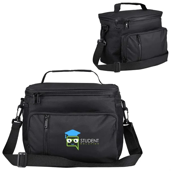 An rPET cooler with a leak-resistant liner, heavy-duty zippers, and versatile... from ASI 61966 HPG / Best Promotions USA