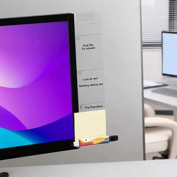 Transparent acrylic board that attaches to your monitor for notes &... from ASI 61966 HPG / HandStands