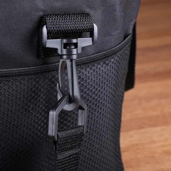 12-can rPET cooler with leak-resistant liner, rugged zippers, and smart storage—perfect... from ASI 61966 HPG / Best Promotions USA