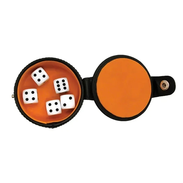 4" x 3" leather dice cup.... from ASI 34415 Alpi International LTD