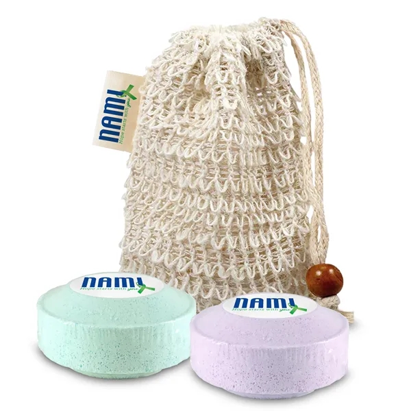 Self-care set includes a loofah bag, and 2 shower steamers... from ASI 73497 Natural Trends