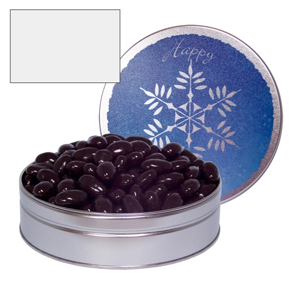 Tin filled with multiple filler options of good gift snacks and... from ASI 61125 Hit Promotional Products