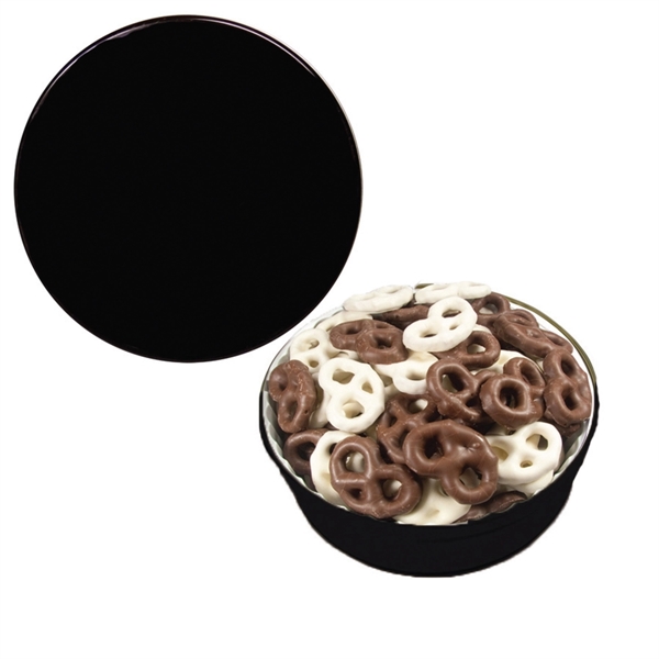 Tin filled with multiple filler options of good gift snacks and... from ASI 61125 Hit Promotional Products