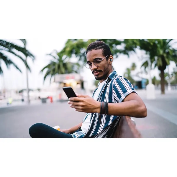 Wireless noise cancelling earbuds with recharging case, track and volume controls.... from ASI 56070 Gemline / Gemline®