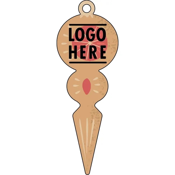 1/4" recycled wooden Christmas ornament. Ornament Shape 6... from ASI 72521 Morris Magnets / Laser Cuts