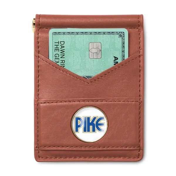 Foldable leather wallet with affixed ball marker.... from ASI 56070 Gemline / Gemline®