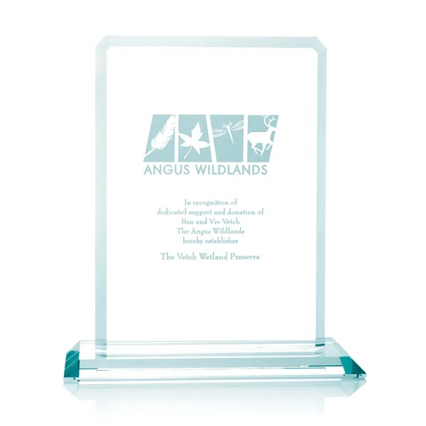 Clipped Jade Crystal Award... from ASI 40480 Koozie Group / Norwood