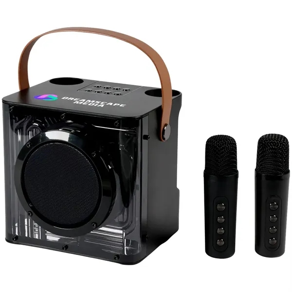 15W Karaoke Wireless Speaker with 2 Mics... from ASI 89320 Starline USA Inc