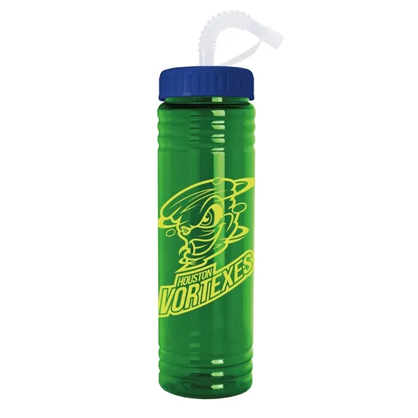 Slim Fit Water Bottle With Straw Lid - 24 oz.... from ASI 40480 Koozie Group