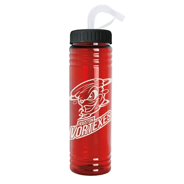 Slim Fit Water Bottle With Straw Lid - 24 oz.... from ASI 40480 Koozie Group