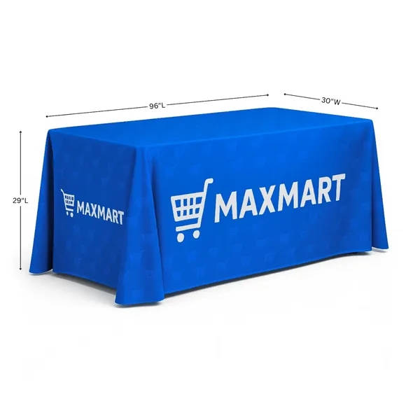 Premium 8' Table Throw, 100% Premium Knit Fabric - Full Color... from ASI 94105 Visual Textile Resource