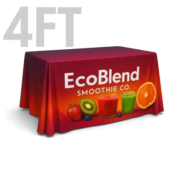 4ft Full Color Table Throw - 4 Sided Full Coverage... from ASI 94105 Visual Textile Resource