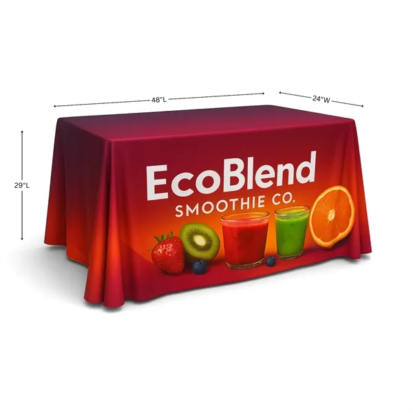 4ft Full Color Table Throw - 4 Sided Full Coverage... from ASI 94105 Visual Textile Resource