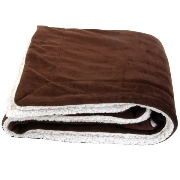 Oversize Micro-mink Sherpa Blanket... from ASI 89320 Starline USA Inc
