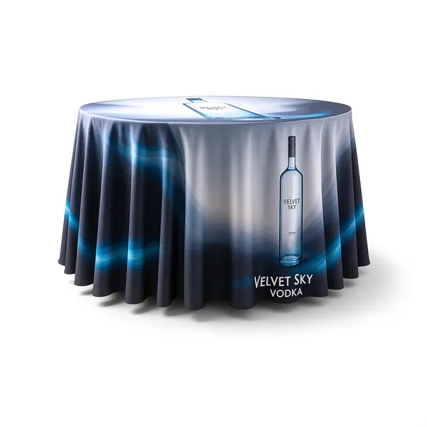 Fully Dye Sublimated 108" Round Seamless Table Cover... from ASI 94105 Visual Textile Resource