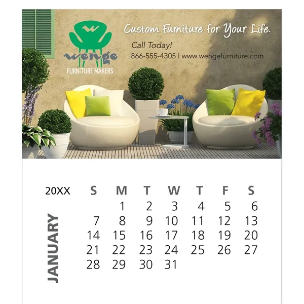 Business Card Magnet with 12-Sheet Calendar... from ASI 40480 Koozie Group / Norwood Triumph Calendar