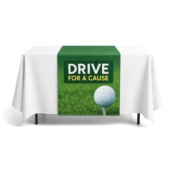 Fully Dye Sublimated 30" x 60" Table Runner, 100% Polyester Poplin... from ASI 94105 Visual Textile Resource