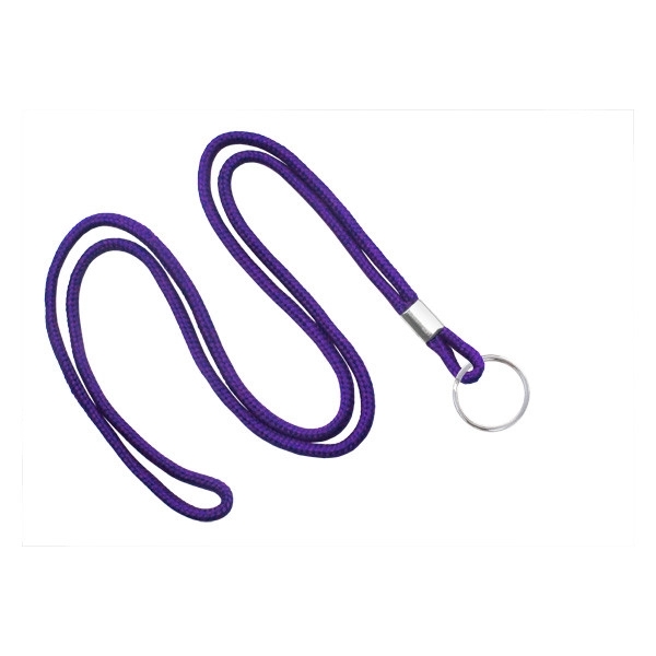 36" x 1/8" non-breakaway braided lanyard cord with split ring in... from ASI 62088 IDProductsource