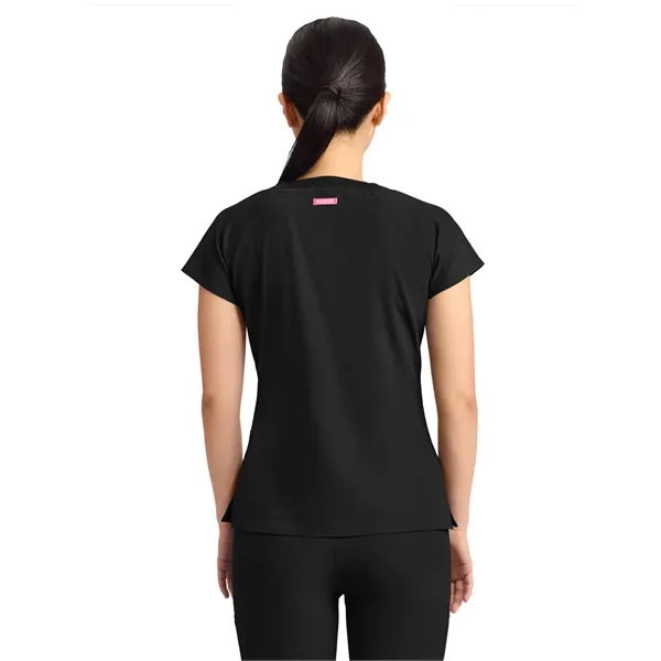 Med Couture - AMP - Women's 3-Pocket Square Neck Scrub Top... from ASI 86018 Scrub Authority