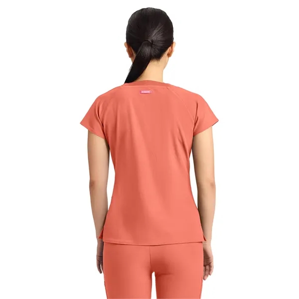 Med Couture - AMP - Women's 3-Pocket Square Neck Scrub Top... from ASI 86018 Scrub Authority