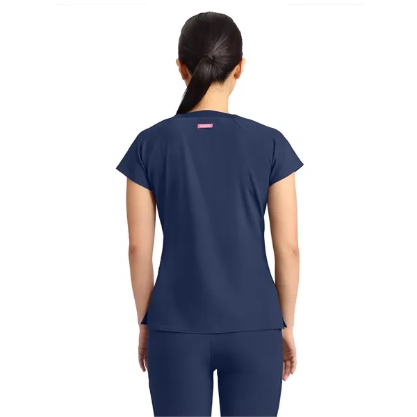 Med Couture - AMP - Women's 3-Pocket Square Neck Scrub Top... from ASI 86018 Scrub Authority