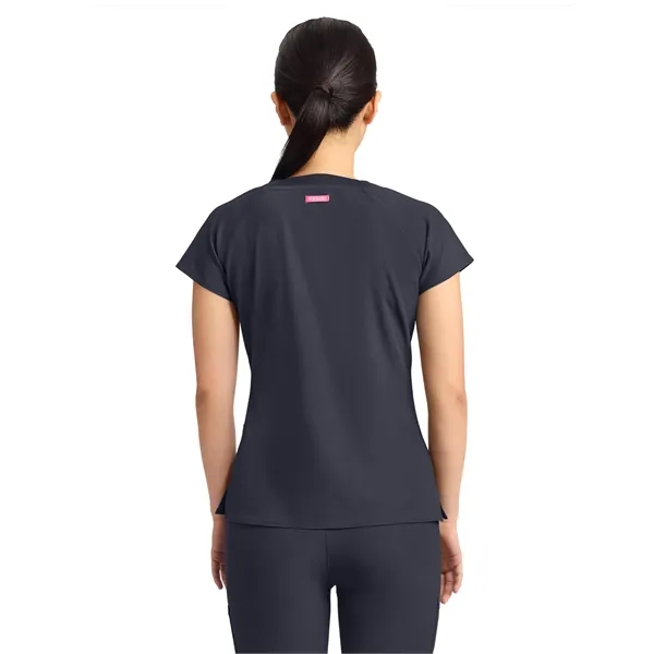 Med Couture - AMP - Women's 3-Pocket Square Neck Scrub Top... from ASI 86018 Scrub Authority