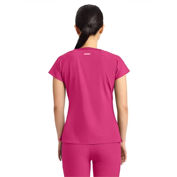 Med Couture - AMP - Women's 3-Pocket Square Neck Scrub Top... from ASI 86018 Scrub Authority