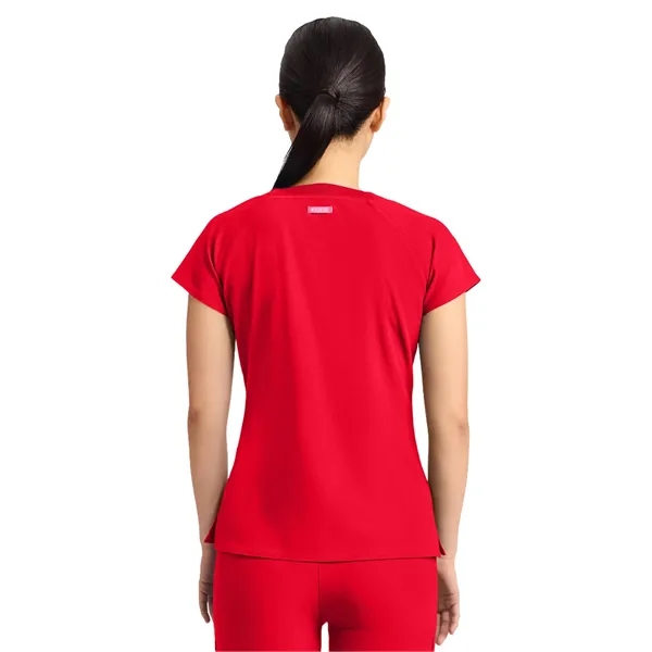 Med Couture - AMP - Women's 3-Pocket Square Neck Scrub Top... from ASI 86018 Scrub Authority