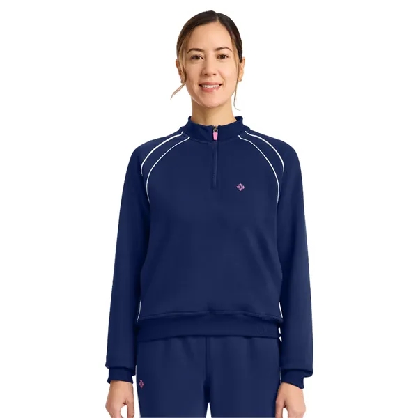 Med Couture - MC AMP - Women's 2-Pocket Scuba Half-Zip Ja...... from ASI 86018 Scrub Authority