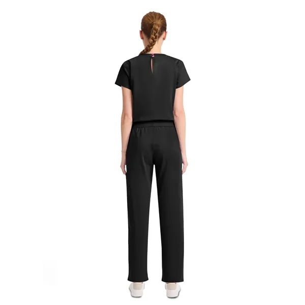 Med Couture - MC AMP KNIT - Women's 5-Pocket V-Neck Jumpsuit... from ASI 86018 Scrub Authority
