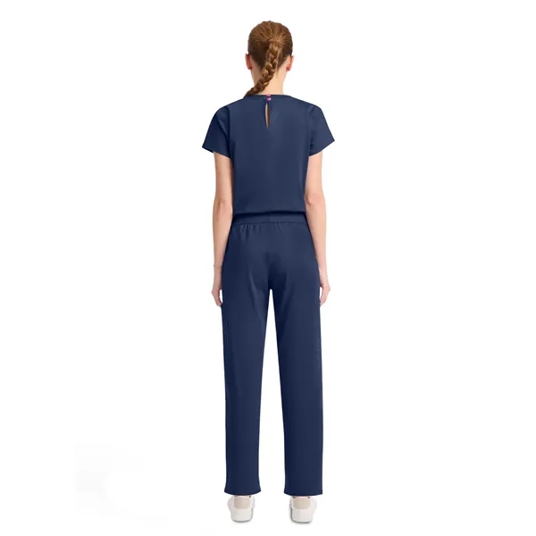 Med Couture - MC AMP KNIT - Women's 5-Pocket V-Neck Jumpsuit... from ASI 86018 Scrub Authority